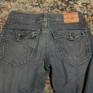 True Religion Ricky Straight Jeans Surfer Dark